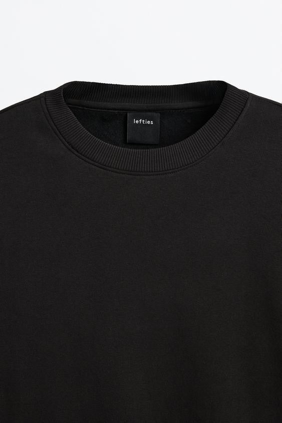 Lefties Basic sweatshirt Black