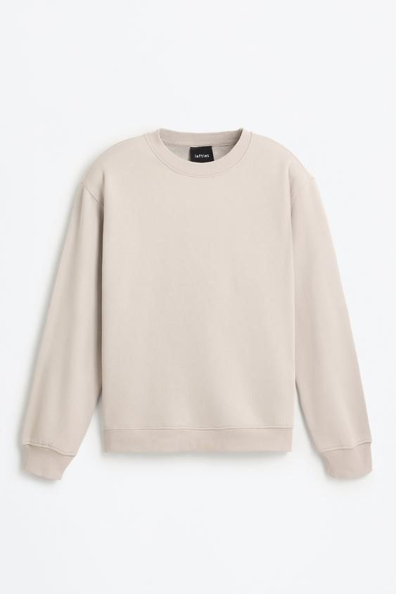 Lefties Basic sweatshirt Beige